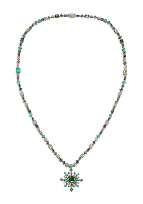 Anabela Chan 18ky yellow gold Spectra multi-stone necklace - Green