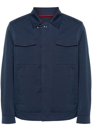 Fay Truck cotton shirt jacket - Blue