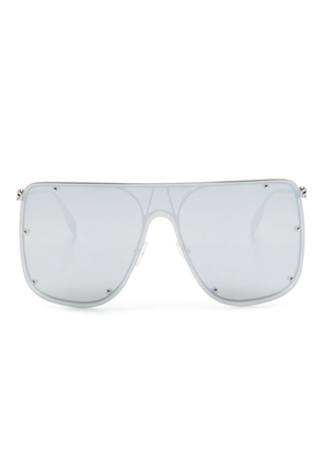 Alexander McQueen Skull Mask shield-frame sunglasses - Silver