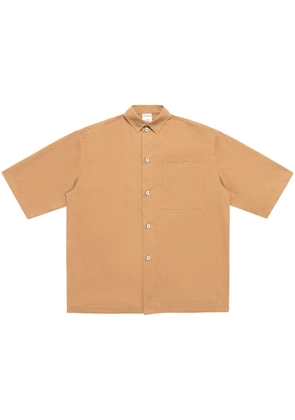 Marcelo Burlon County of Milan Cross motif cotton shirt - Brown