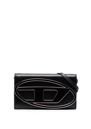 Diesel Cygnus logo-plaque leather crossbody bag - Black