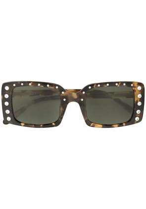 Nº21 crystal-embellished square sunglasses - C2SUN