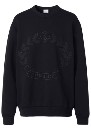 Burberry Oak Leaf-embroidery sweatshirt - Black