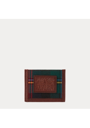 Heritage Plaid Wool & Leather Card Case