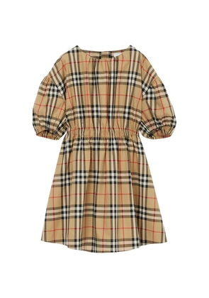 Burberry Kids Stretch-Cotton Vintage Check Dress (3-14 Years)