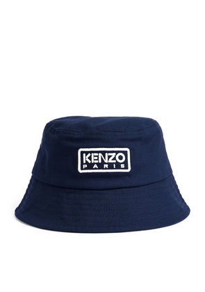 Kenzo Kids Cotton Logo Bucket Hat