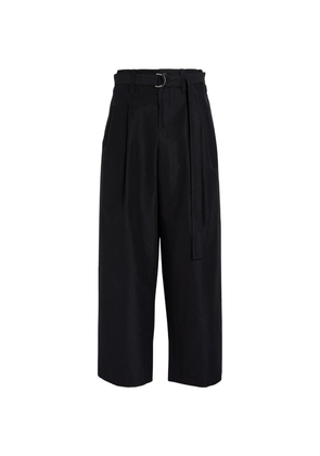 Issey Miyake Belted Enfold Wide-Leg Trousers