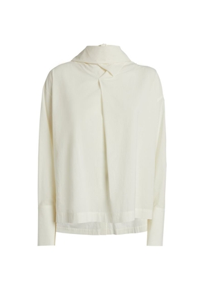 Issey Miyake Cotton Voile Pussybow Shirt