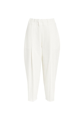 Issey Miyake Tapered Campagne Wide-Leg Trousers