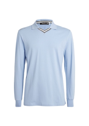 Rlx Ralph Lauren Stretch-Cotton Long-Sleeve Polo Shirt