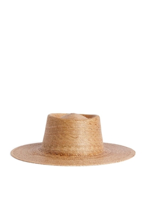 Lack Of Color Straw Palma Boater Hat