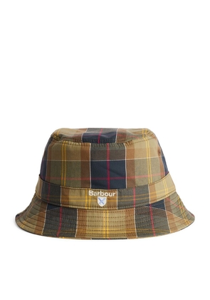 Barbour Cotton Tartan Logo Bucket Hat