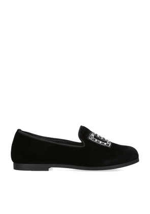 Dolce & Gabbana Kids Suede Holiday Package Loafers