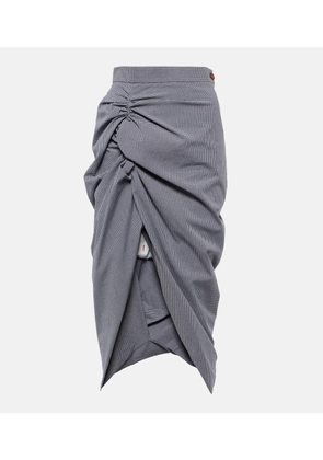 Vivienne Westwood Gingham cotton midi skirt