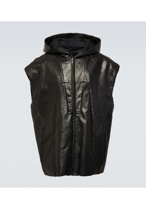 Rick Owens Oversized leather jacket