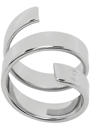 MM6 Maison Margiela Silver Tiered Ring