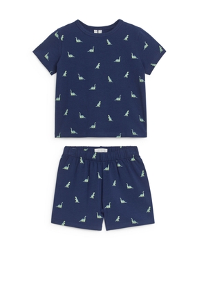 Short Jersey Pyjama Set - Blue