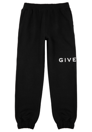 Givenchy Logo-print Cotton Sweatpants - Black And White - L