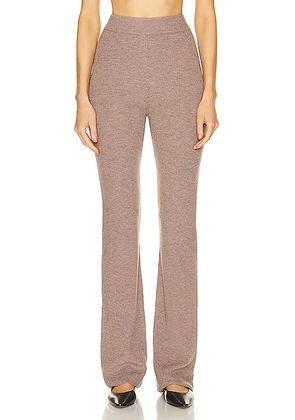 Le Ore Lodi Knit Pant in Walnut - Brown. Size S (also in ).