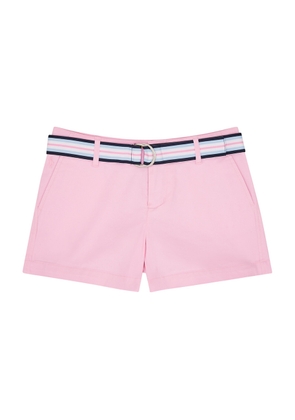 Polo Ralph Lauren Kids Belted Stretch-cotton Shorts (1.5-6 Years) - Pink
