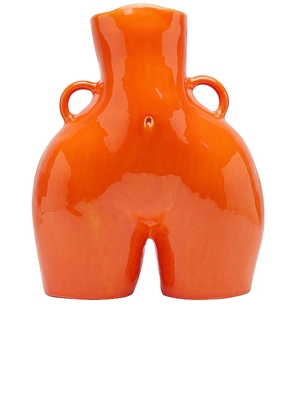 Anissa Kermiche Love Handles Vase in Orange.