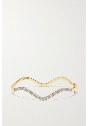 Mateo - Wave 14-karat Gold Diamond Bracelet - One size