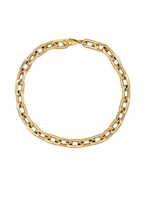Ellie Vail Gage Oversized Link Necklace in Metallic Gold.