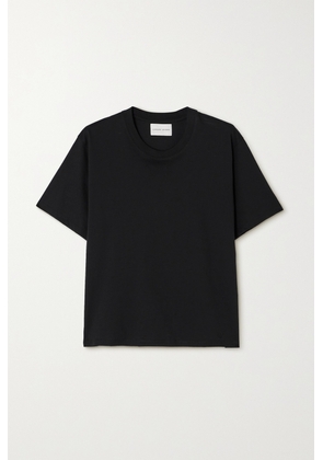 LOULOU STUDIO - + Net Sustain Telanto Embroidered Organic Supima Cotton-jersey T-shirt - Black - x small,small,medium,large,x large