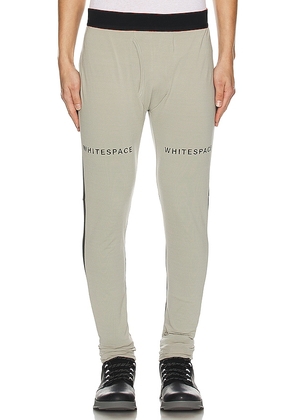 Whitespace Graphene Baselayer Pant in Beige. Size M, XL/1X.