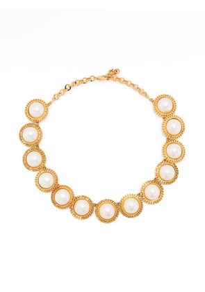 Rowen Rose pearl-embellished chain necklace - Gold