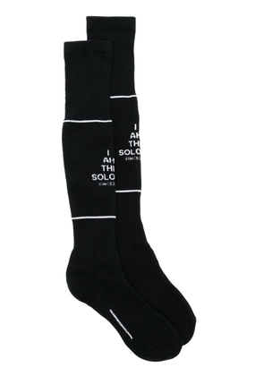 Takahiromiyashita The Soloist logo-intarsia socks - Black