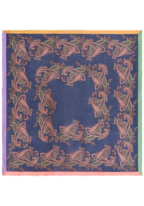 ETRO paisley-print scarf - Blue