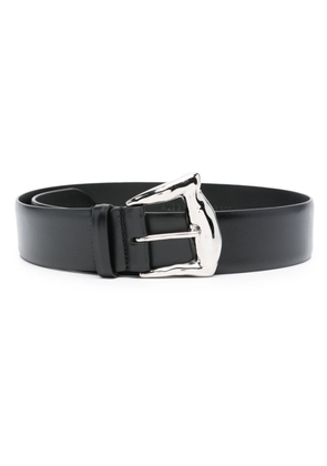 Alberta Ferretti buckled leather belt - Black