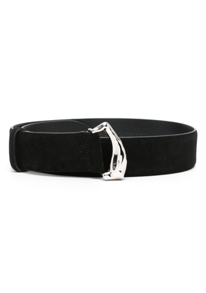Alberta Ferretti suede leather belt - Black