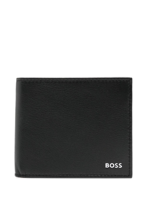 BOSS leather bi-fold wallet - Black