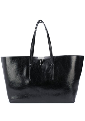 Off-White leather tote bag - Black
