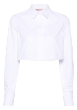 Valentino Garavani cropped poplin shirt - White