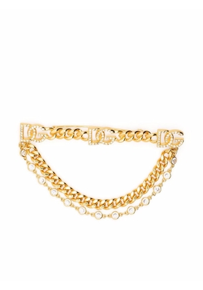 Dolce & Gabbana DG chain-link brooch - Gold
