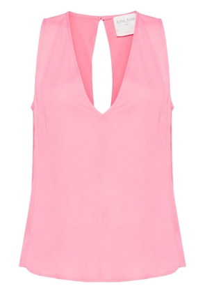 Forte Forte V-neck sleeveless blouse - Pink