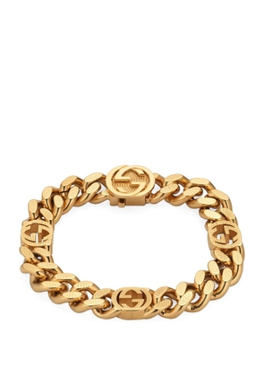 Gucci Gold-Plated Interlocking G Chain Bracelet