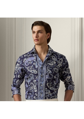 Paisley-Print Silk Twill Shirt