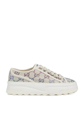 Gucci Crystal-Embellished Gg Sneakers