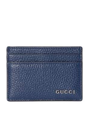 Gucci Grained Leather Logo Card Holder