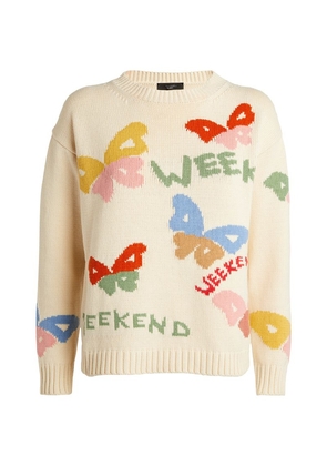 Weekend Max Mara Butterfly Design Sweater