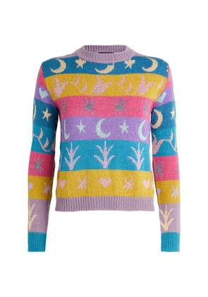 Weekend Max Mara Alpaca-Blend Jacquard-Knit Sweater
