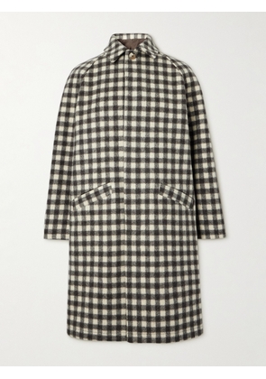 De Bonne Facture - Parisian Checked Wool Coat - Men - Gray - IT 46