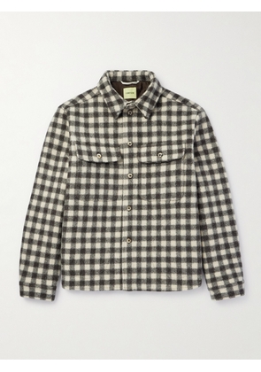 De Bonne Facture - Checked Wool Overshirt - Men - Gray - IT 46