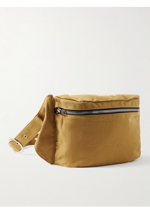 Gallery Dept. - Logo-Print Appliquéd Cotton-Canvas Belt Bag - Men - Brown