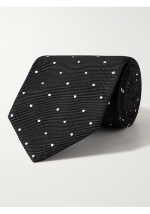 TOM FORD - 8cm Polka-Dot Silk-Jacquard Tie - Men - Black