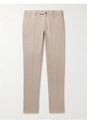 Incotex - Venezia 1951 Slim-Fit Straight-Leg Cotton-Blend Twill Trousers - Men - Neutrals - IT 44